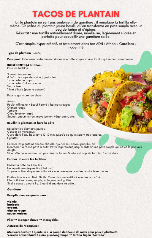 20 FAÇONS DE CUISINER LE PLANTAIN (DU VERT AU NOIR)